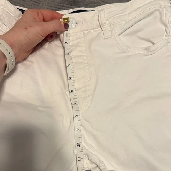 Kut from the Kloth White Denim Jeans - High Waist - Picture 5 of 6